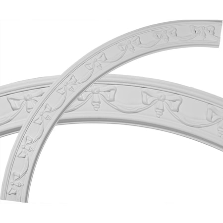 Ekena Millwork 63"OD x 54 1/4"ID x 4 3/8"W x 3/4"P Federal Ceiling Ring (1/4 of complete circle) CR67FE